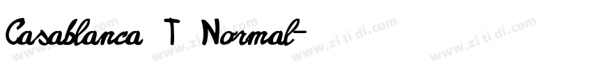 Casablanca T Normal字体转换